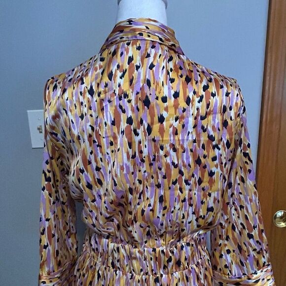 Jacqueline‎ De Yong JDY Fifi printed 3/4 sleeve midi dress size EU34 US size 4 - Picture 8 of 15